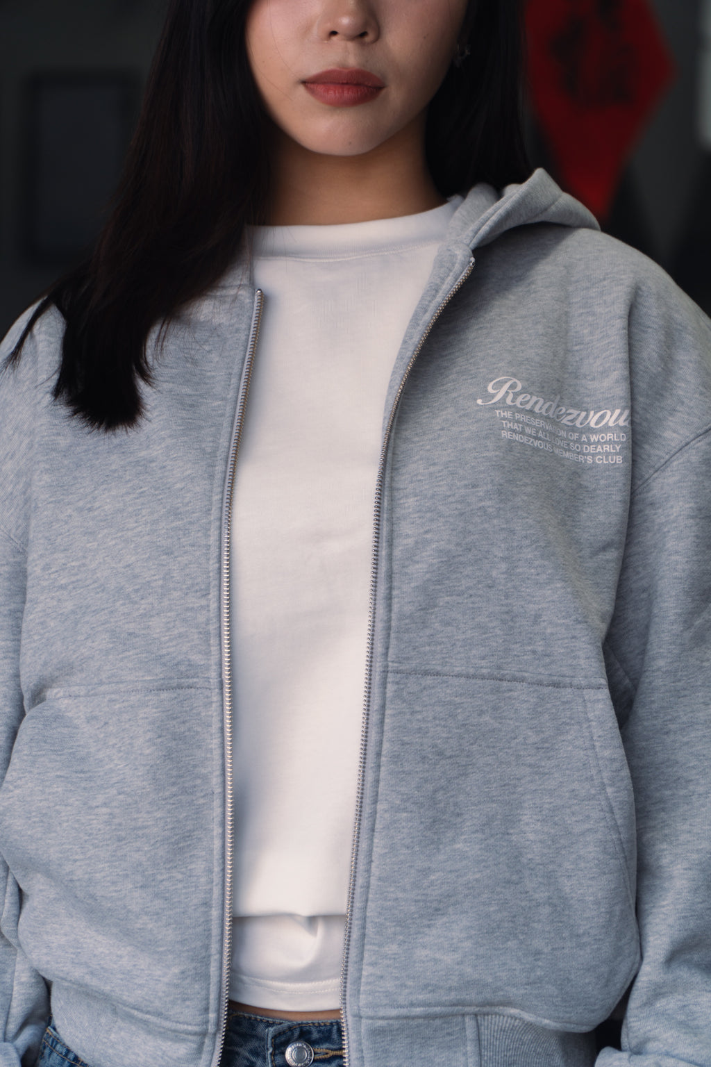 Meeting Point Zipped Hoodie